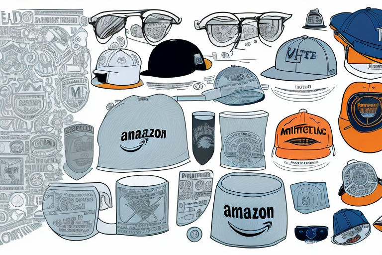 Various amazon merch products such as t-shirts