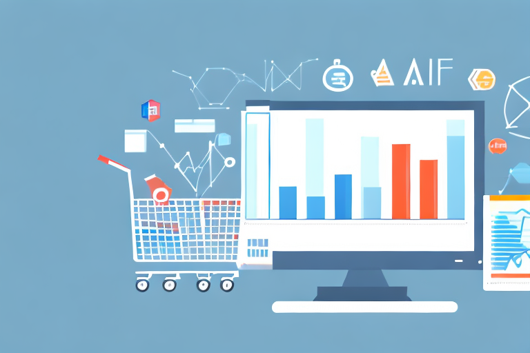 A computer screen displaying various graphs and charts indicative of market trends