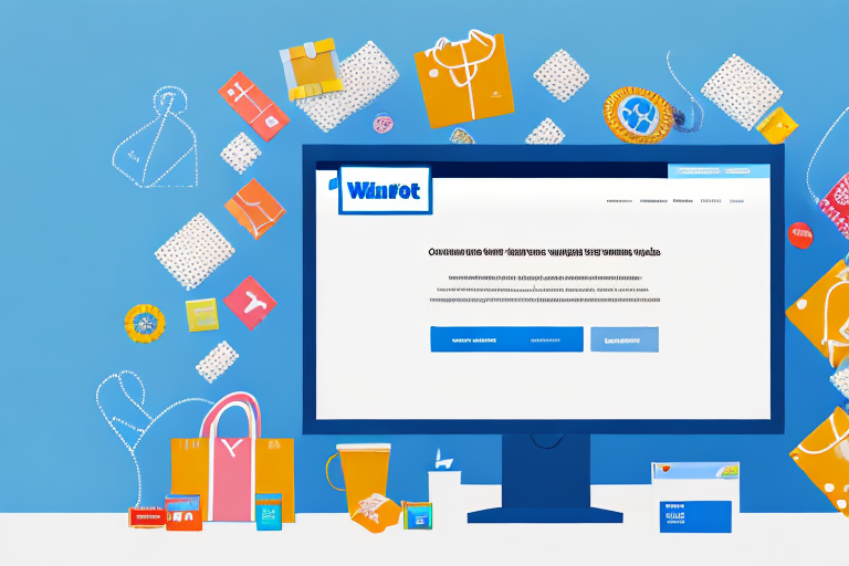 A computer screen displaying the walmart.com homepage