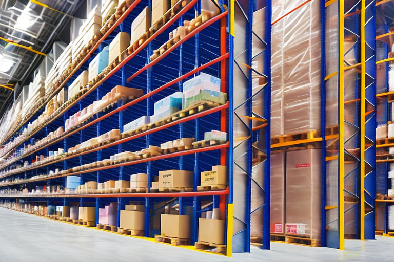 A well-organized warehouse with various sizes of pallet racking systems
