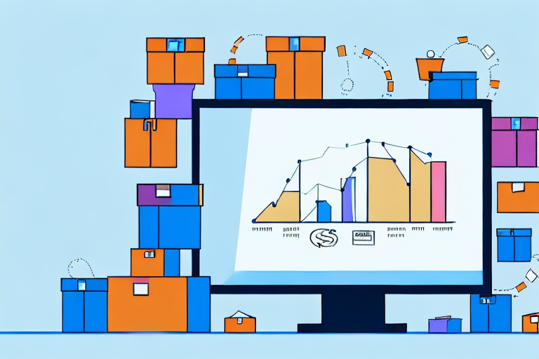 A computer screen showing a software interface with various graphs and charts indicating a rise in returns