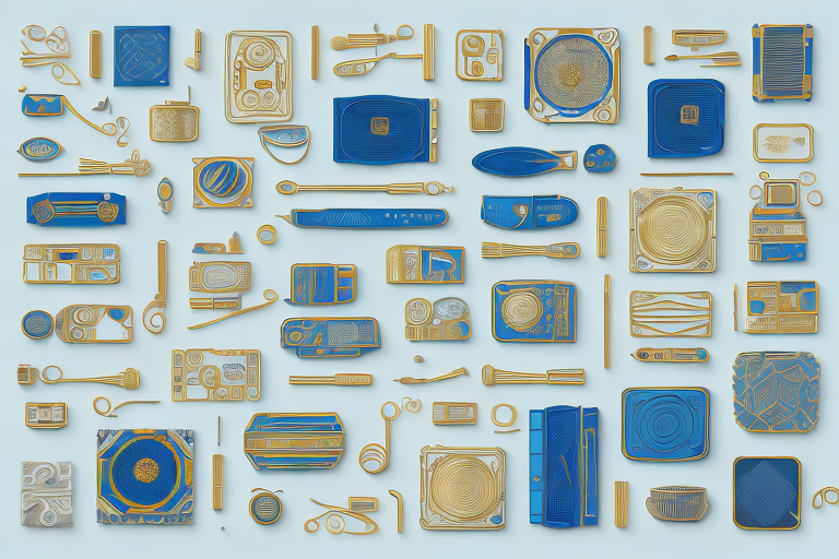 A diverse array of products such as electronics