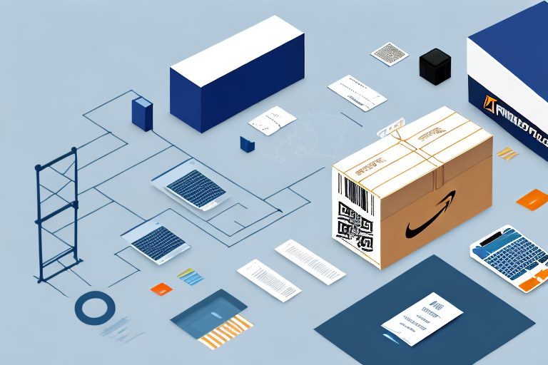 A packed shipping box