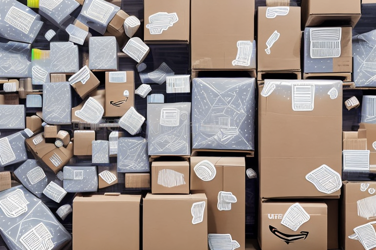 A warehouse filled with various unlabelled boxes and packages
