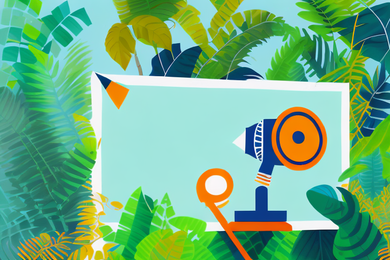 A vibrant amazon rainforest scene