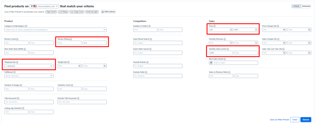 amazon fba product research